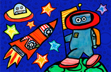 out of this world - kids placemats, activity mats for kids, tabletop for kids,original kids birthday presents,