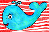 whale of a time - kids placemats, activity mats for kids, tabletop for kids,original kids birthday presents,